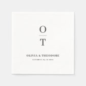 先住民プロテアウォーターカラーフローラボホボタニカル スタンダードカクテルナプキン (正面)