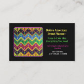 先住民メキシカラフル抽象デザイン 名刺 (正面)