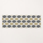 先住民リーフパターンカスタムモノグラムヨガマット ヨガマット (正面(横))