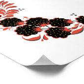 先住民ロシアのオーナメント ポスター (角)