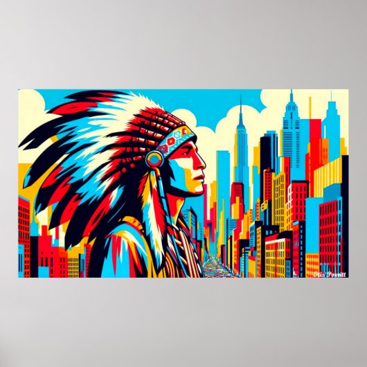 先住民伝統月 – 戦士13 ポスター (正面)