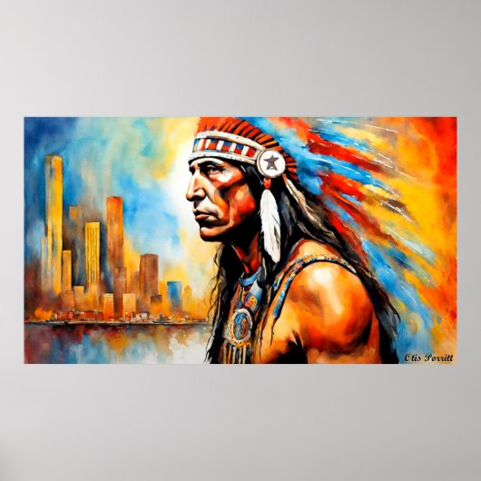 先住民伝統月 – 戦士19A ポスター (正面)