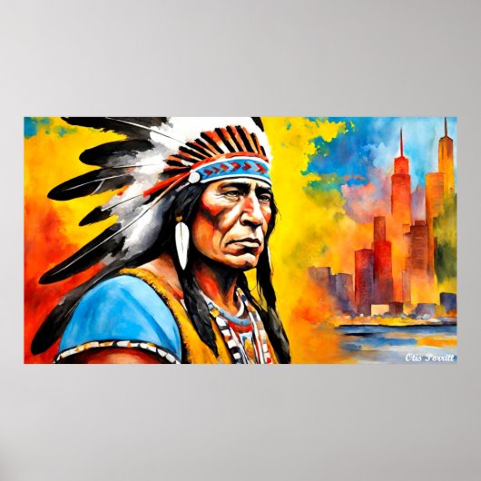 先住民伝統月 – 戦士19B ポスター (正面)