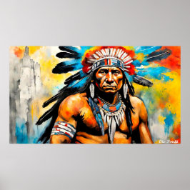 先住民伝統月 – 戦士19C ポスター