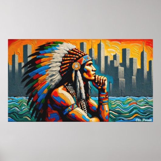 先住民伝統月 – 戦士22 ポスター (正面)