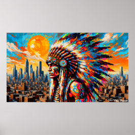 先住民伝統月 – 戦士22A ポスター