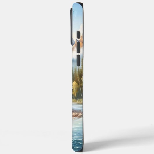 先住民伝統的インディアンテエペ自然シーンディ Case-Mate iPhoneケース (裏面 / 左)