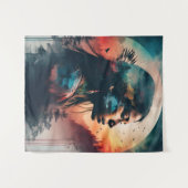 先住民伝統芸術 タペストリー (正面(横))