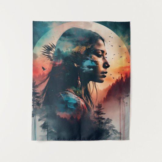 先住民伝統芸術 タペストリー (正面)