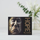 先住民先住民の女性の木彫り ポストカード (スタンド正面)