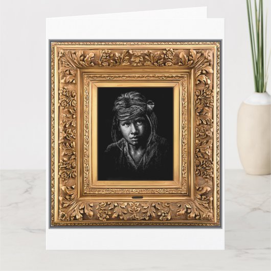 先住民先住民アメリカ人。 カード (正面)