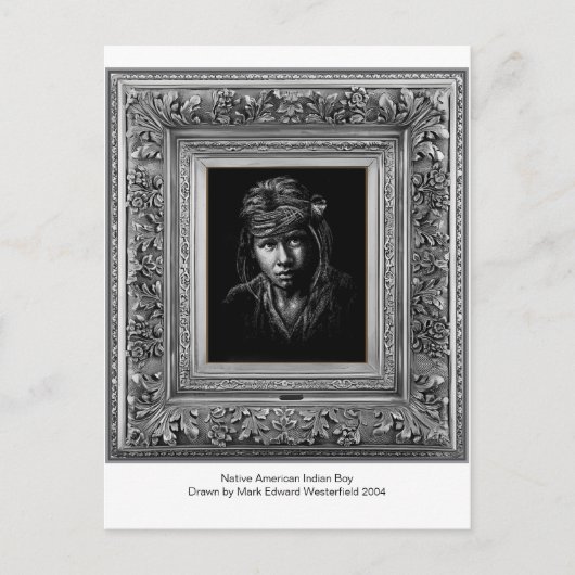 先住民先住民アメリカ人。 ポストカード (正面)