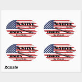 先住民別組合誕生別選択別選択 楕円形シール (シート)