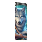 先住民南西セレニティ、女性とウルフ。 タンブラー (回転右)