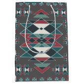 先住民南西部インディアンアートブランケットデザイン ミディアムペーパーバッグ (正面)