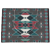 先住民南西部インディアンアートブランケットデザイン ラージペーパーバッグ (正面)