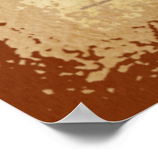 先住民反射ミックスメディアフォークアート ポスター (角)