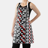 先住民太陽と雨の赤 エプロン (インサイチュ)