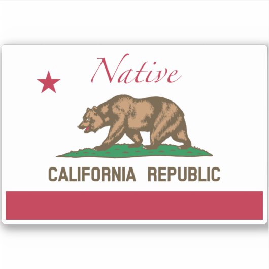 先住民州旗 シール (正面)