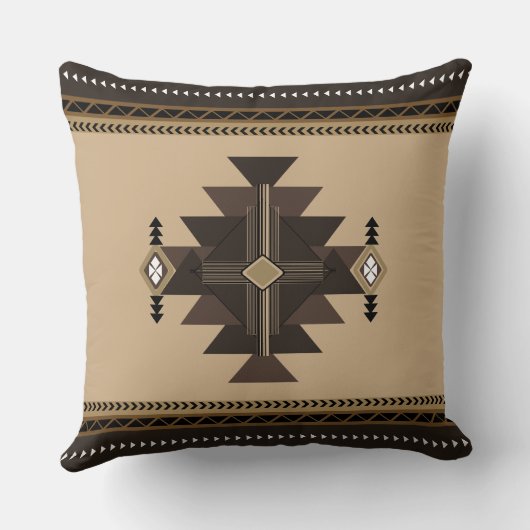 先住民幾何学 クッション (裏面)