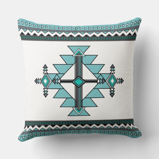 先住民幾何学 クッション (裏面)