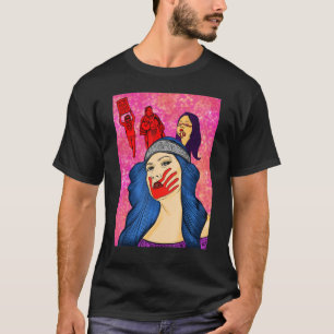 先住民恋しく思の女性ミューと殺害 Tシャツ