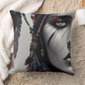 先住民戦士 クッション (ブランケット)