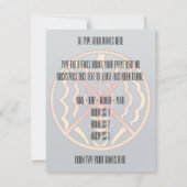 先住民招待状パーソナライズされた先住民スピリットカード 招待状 (裏面)