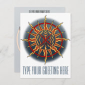 先住民招待状パーソナライズされた先住民スピリットカード 招待状 (正面/裏面)