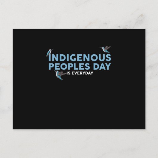 先住民族の日は毎日 案内ポストカード (正面)