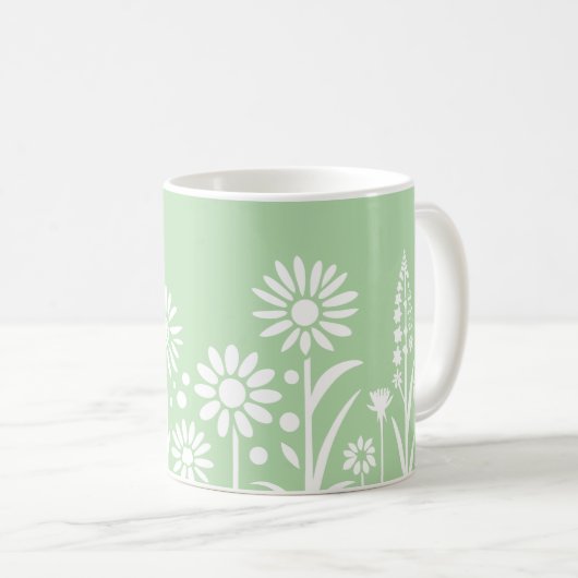 先住民植物は蜂の膝 コーヒーマグカップ (正面右)