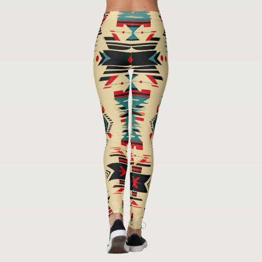 先住民模様 レギンス (裏面)