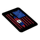 先住民米国国旗のプライドサポートデイグラフィック マグネット (右側)