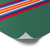 先住民系インド伝統的織物 ポスター (角)