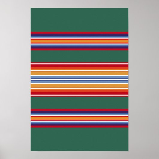 先住民系インド伝統的織物 ポスター (正面)