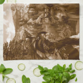 先住民系 キッチンタオル (折り畳み)