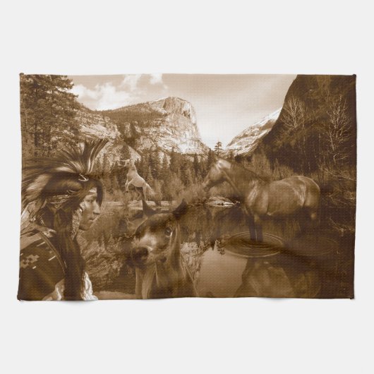 先住民系 キッチンタオル (横)