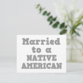 先住民結婚したのアメリカ人に ポストカード (スタンド正面)