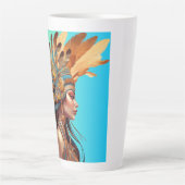 先住民美しい#1 カフェラテマグ (正面)