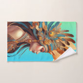 先住民美しい#1 バスタオルセット (ハンドタオル)