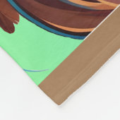 先住民美しい#1 フリースブランケット (角)