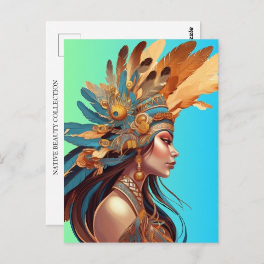 先住民美しい#1 ポストカード (正面/裏面)