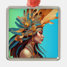 先住民美しい#1 メタルオーナメント