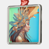 先住民美しい#1 メタルオーナメント (左)