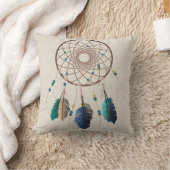 先住民自然ウズドリームキャッチャー クッション (ブランケット)