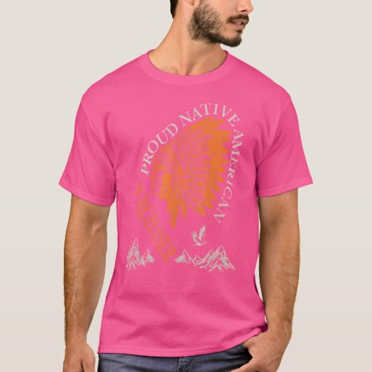 先住民誇りを持ったアメリカの求職者 Tシャツ (正面)
