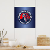 先住民誇りを持ったアメリカン2 ポスター (キッチン)