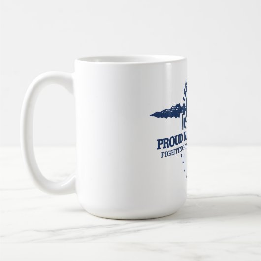 先住民誇りを持ったアメリカン(テロとの戦い) コーヒーマグカップ (左)