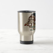 先住民誇りを持ったアメリカ トラベルマグ (中央)