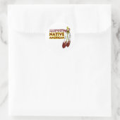 先住民誇りを持ったインディアン ラウンドシール (バッグ)